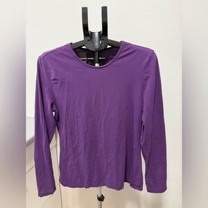 Purple Long Sleeve Top Women’s XL Kenneth Cole Reaction Casual Basic Shirt